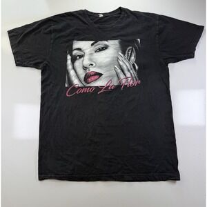 Selena‎ Shirt Size XL Como La Flor Graphic Tee Short Sleeve Single Stitch VTG